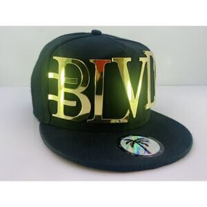 Gold Logo BLVD Supply Snapback Adjustable Boulevard Palm Trees Fresh Fits Hat
